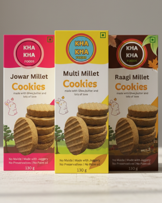 Nutri Pack Cookies (Combines Jowar, Ragi and Multi Millet Cookies)