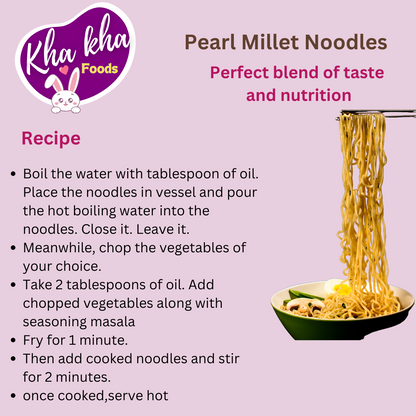 Kha Kha Foods Pearl Millet Noodles - Healthy & Delicious Alternative