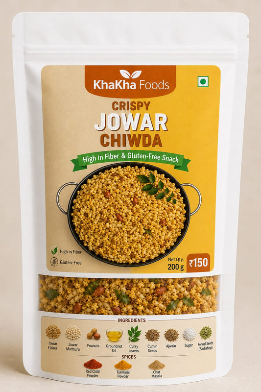 Crispy Jowar Chiwda 200g - High Fiber & Gluten-Free Healthy Millet Snack